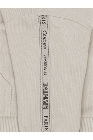 felpa in cotone beige BALMAIN PARIS KIDS | BX4550Z3183107